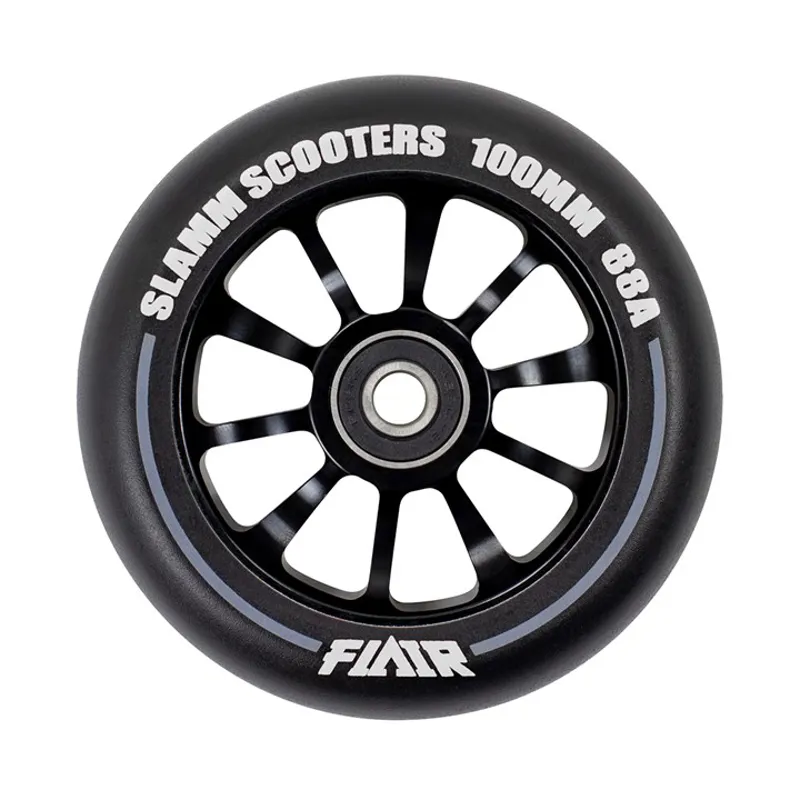 Black/Red Slamm Scooters Flair V2 Stunt Scooter Wheel 100mm 