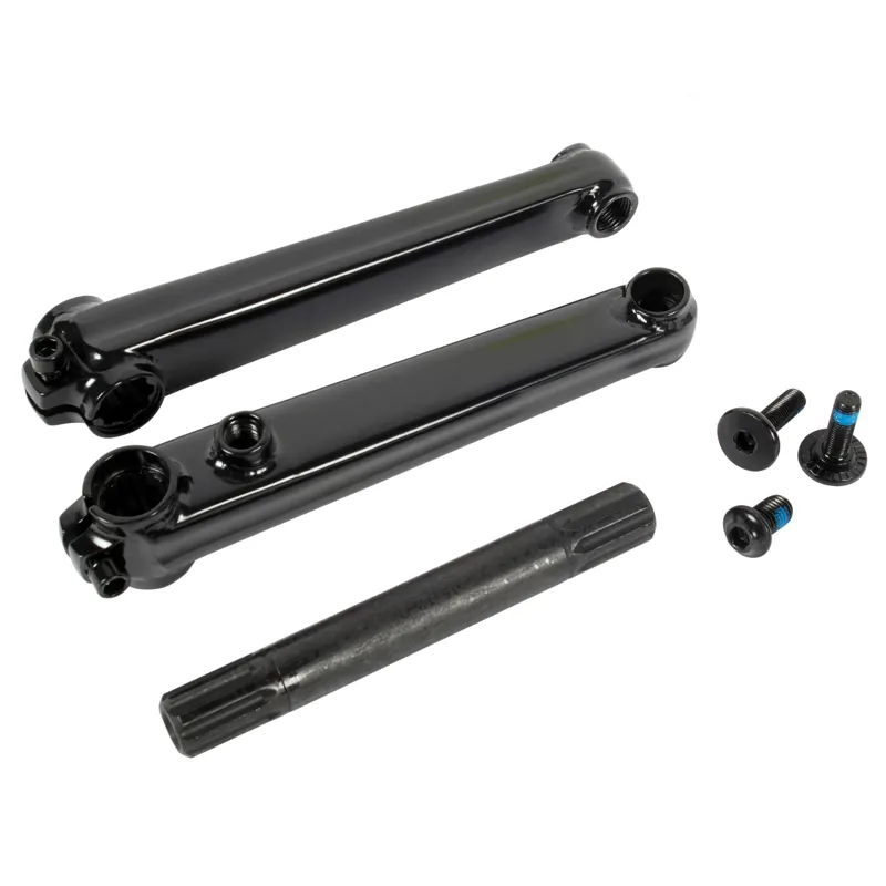 black bmx cranks