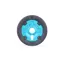 Eclat Elevate Guard Sprocket Sandblast Cyan