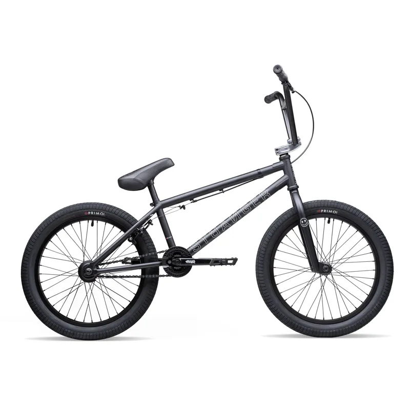 Stranger 2021 Level Freecoaster 20 Inch Complete BMX Bike Matt Bl