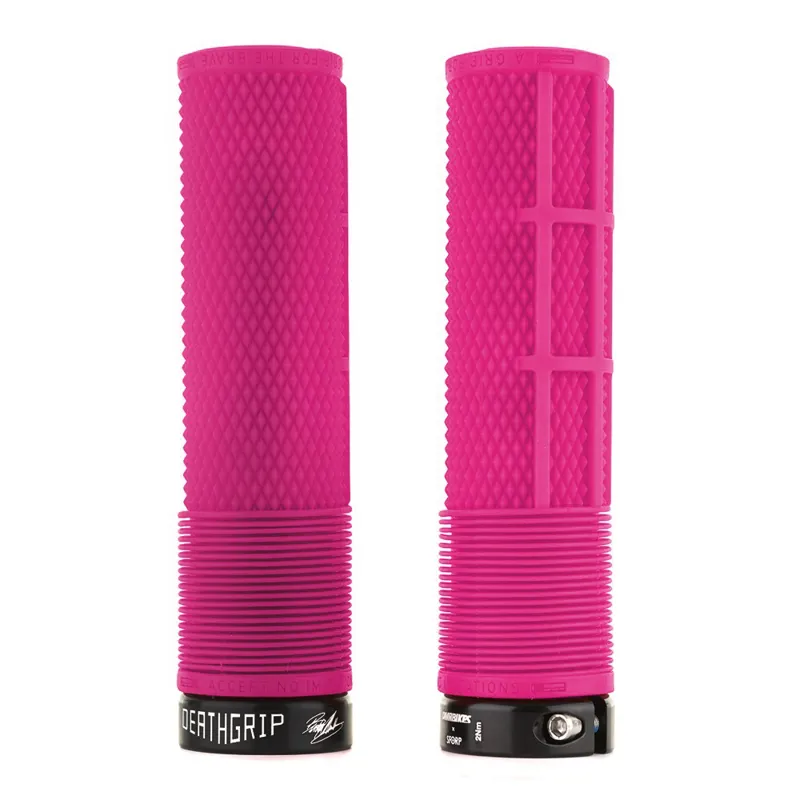 Pink lock on grips best sale
