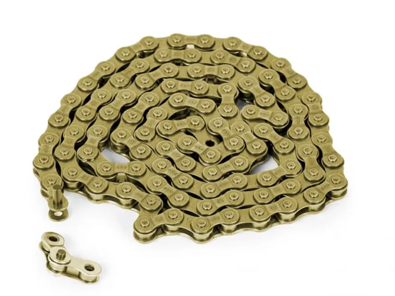 Gold half best sale link bmx chain