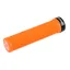 Gusset Single File Lock On Grips Fluro Orange 133mm