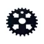 Fit Key Sprocket New Style Black