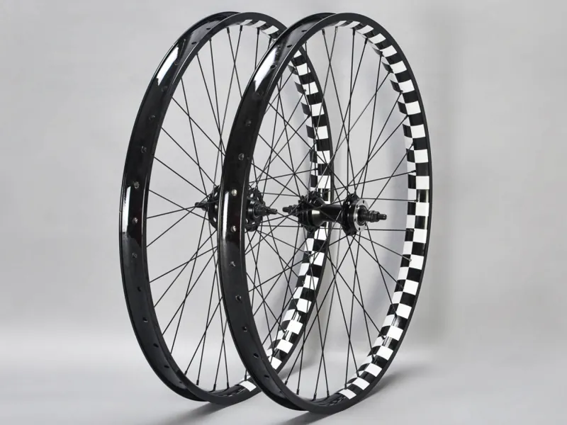 Mafia Bikes 26 Inch Wheelset Black / White Check