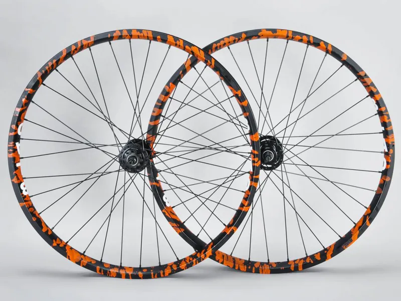 Mafia Bikes 29 Inch Wheelset Orange Splatter