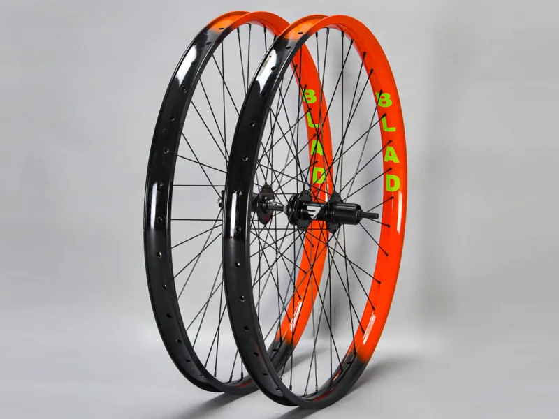 Mafia Bikes 27.5 Inch Wheelset Geared Orange Black