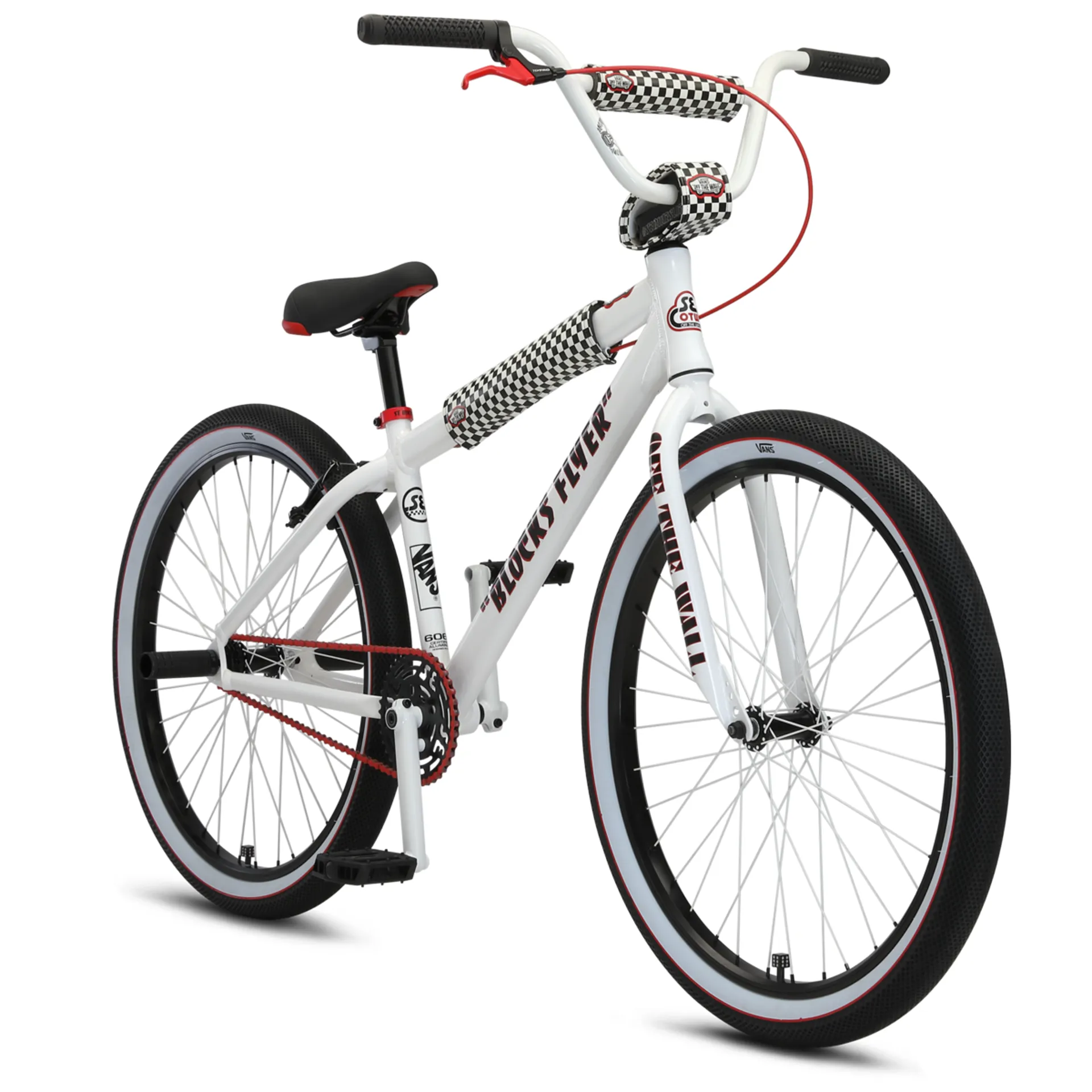 SE Bikes X Vans 2021 26 Inch Blocks Flyer Complete Bike White