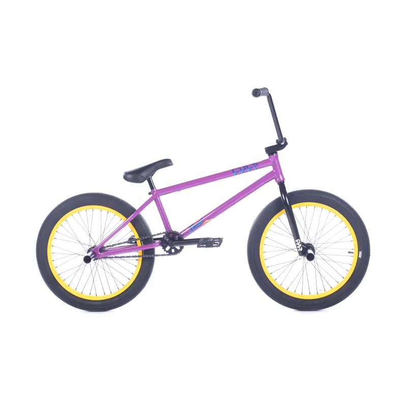 Cult 2024 Devotion P 20 Inch Bike Panza Purple Yellow Rims Bl