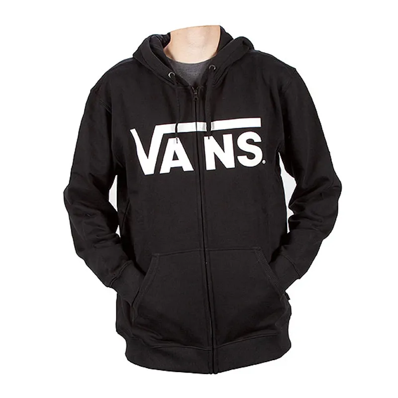 black vans zip up hoodie